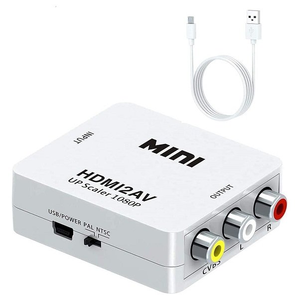 Μετατροπέας HDMI σε CVBS/RCA/AV Upscaler 1080P (A-005)