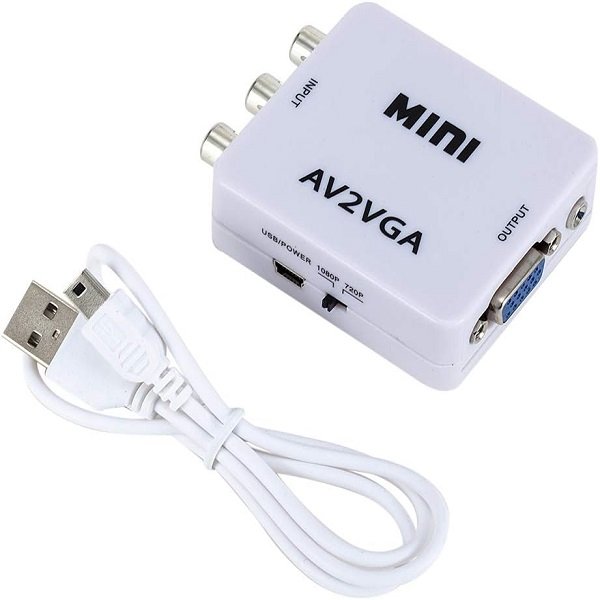Μετατροπέας AV/RCA/CVBS σε VGA 1080p (A-006)