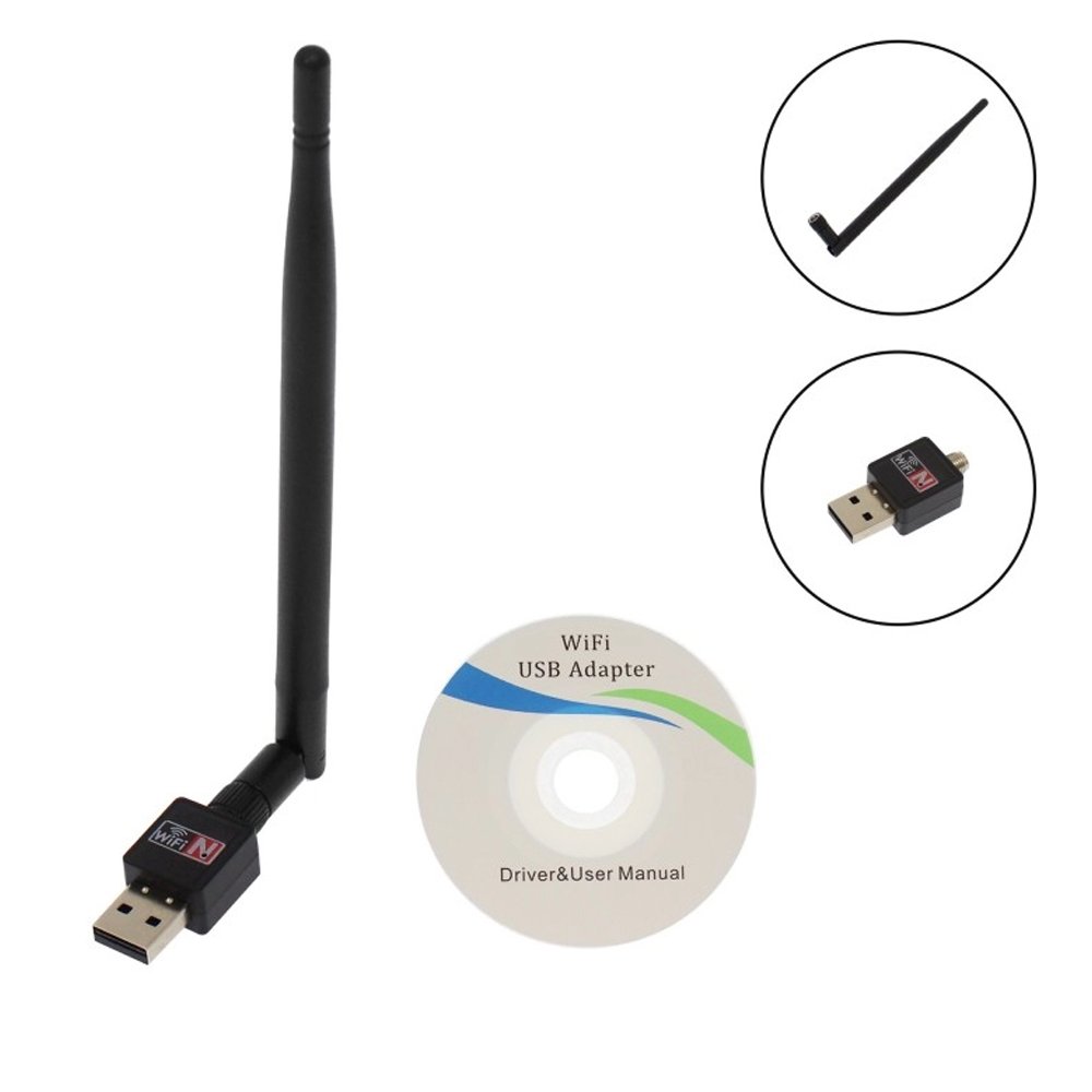 Ασύρματος USB Αντάπτορας Δικτύου Wifi με Κεραία 15cm (TR-2011)
