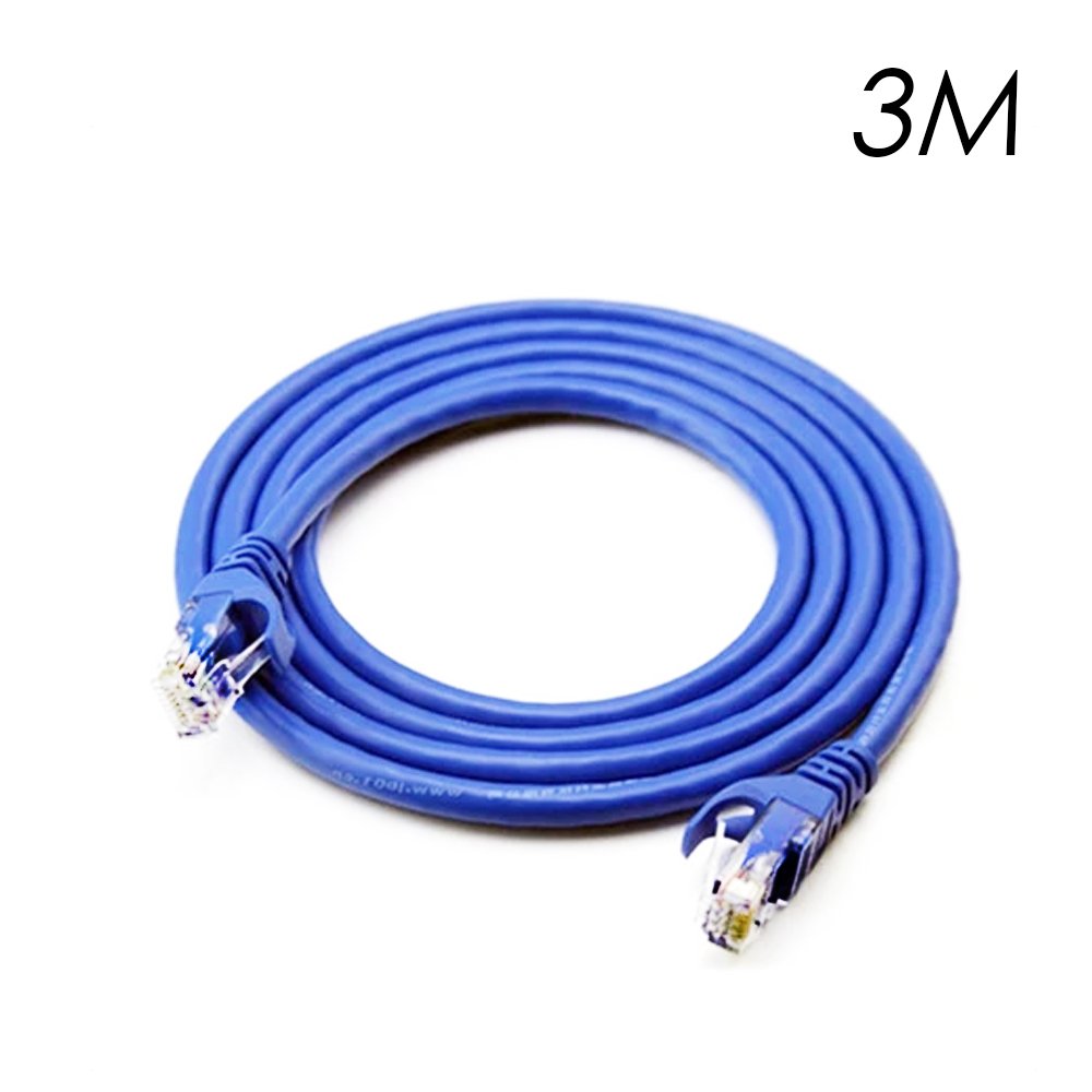 Καλώδιο Δικτύου Ethernet Cat6e 3m Μπλε (TR-2038)