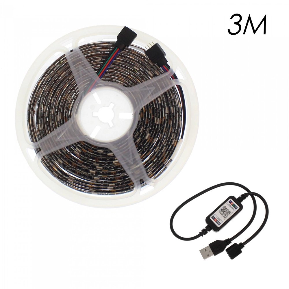 Αδιάβροχη LED Ταινία USB 5V 3m με Bluetooth RGB IP65 (RZ-0004)