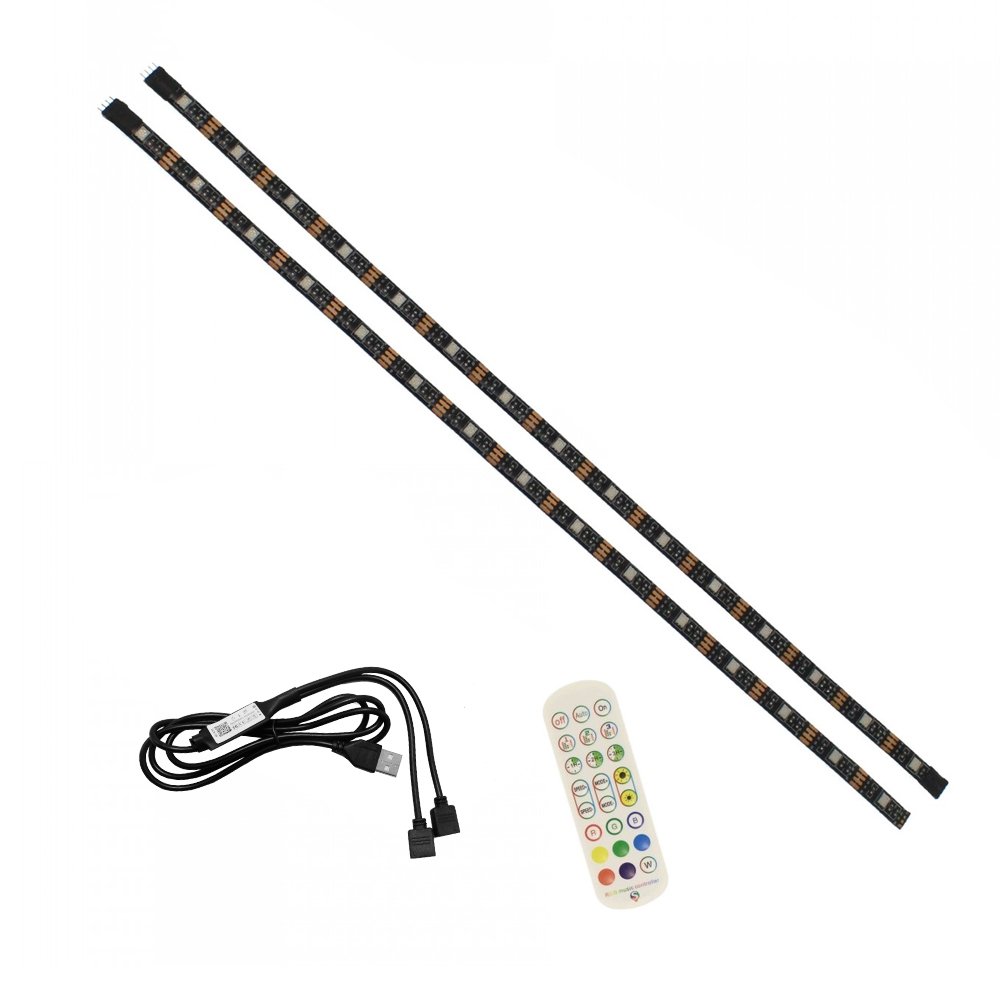 Αδιάβροχη LED Ταινία USB 5V 4m (2 x 2m) με Τηλεχειριστήριο και Bluetooth RGB IP65 (RZ-0006)