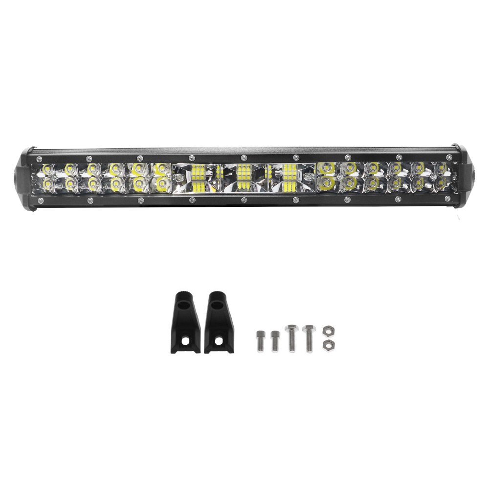 LED Αδιάβροχη Μπάρα Αλουμινίου 12V-24V 37cm 126W 42 SMD IP68 10080LM 6000K (OYQP-0015)