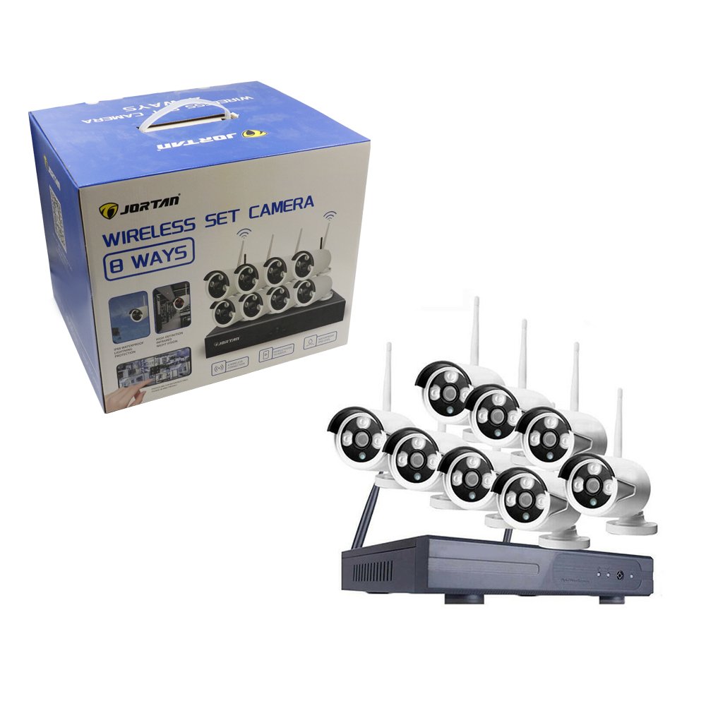 Σετ Σύστημα CCTV με 8 Κάμερες Wifi και Καταγραφικό NVR FHD 1080P IP66 JORTAN (JT-8906ZL3-8)