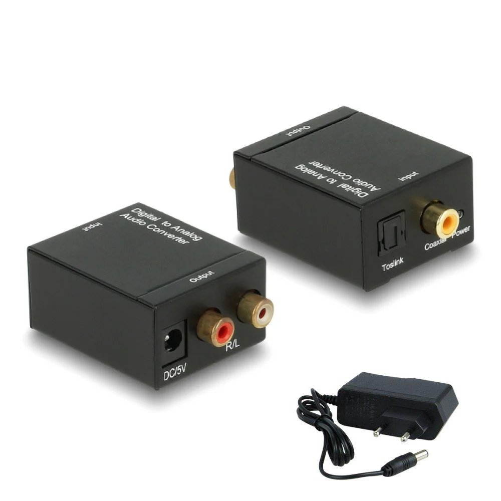 Μετατροπέας Ψηφιακού Ήχου Coaxial-Toslink σε Αναλογικό 2 RCA (YWX-GQ-3)