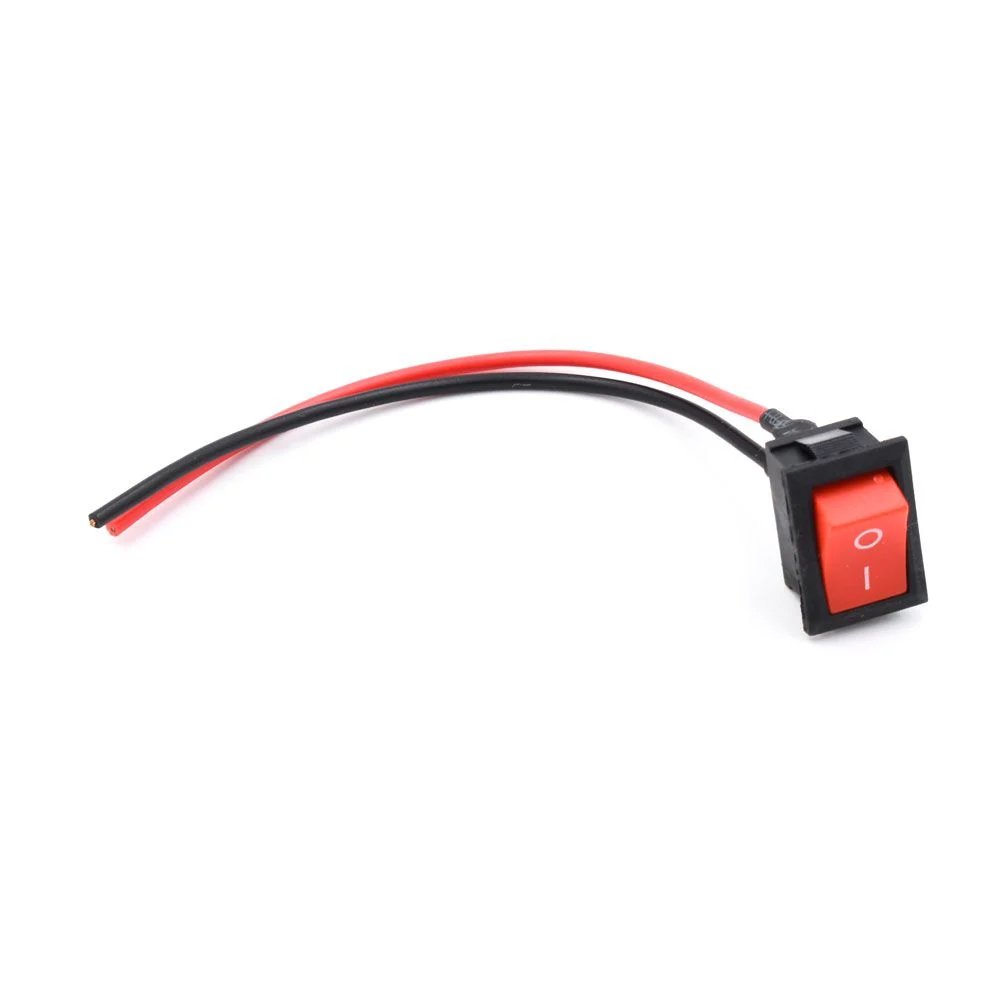 Διακόπτης On – Off με Καλώδιο 12V – 24V Κόκκινο (XM-06)