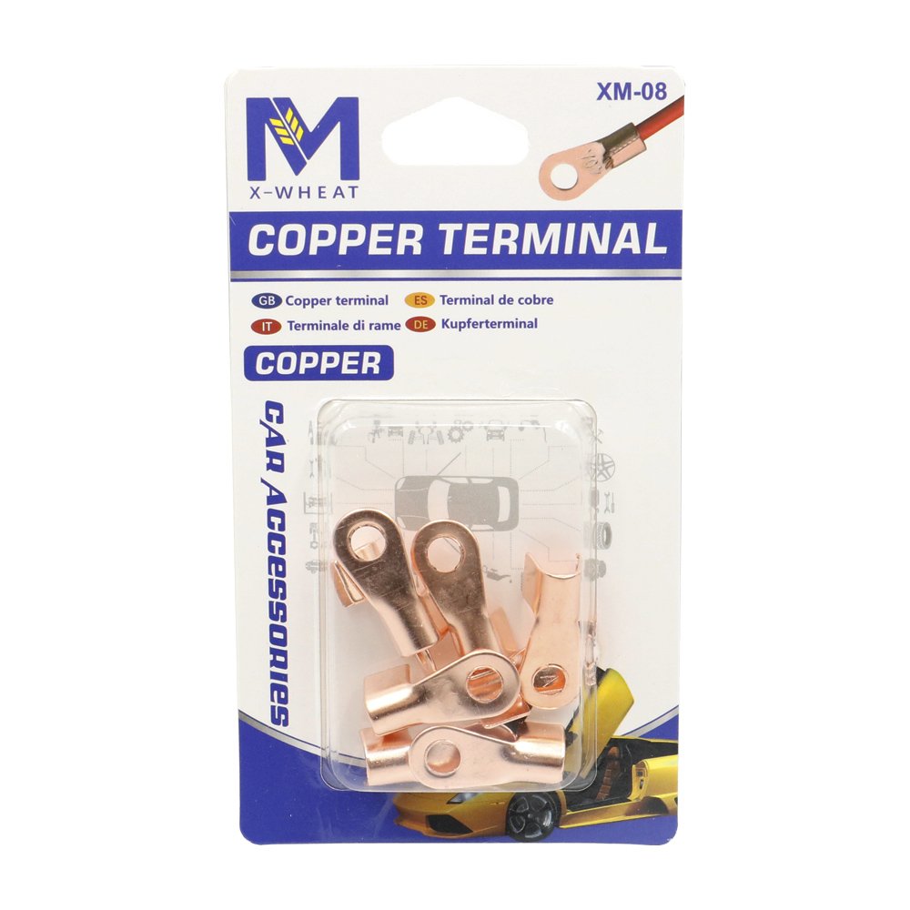 Χάλκινοι Ακροδέκτες Οπής 20A 0.5-1.0mm, Σετ 12 Τεμαχίων (XM-W04470)