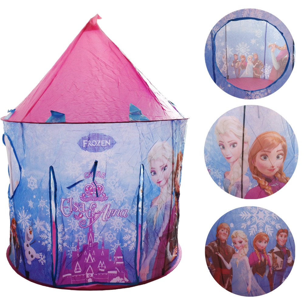 Παιδική Σκηνή Κάστρο Pop Up Frozen για 3+ Ετών 105x105x135cm Ροζ-Μωβ (HW-B0044)