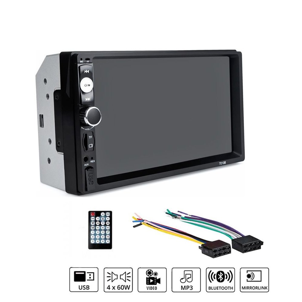 Ηχοσύστημα Αυτοκινήτου 2 DIN Bluetooth, USB, AUX, FM με Οθόνη Αφής 7″ 12V 4x60W 7010B