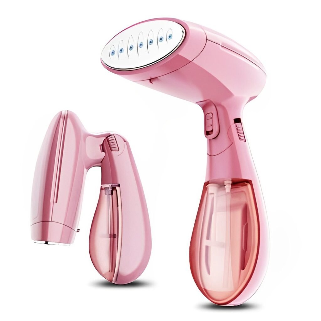 Σίδερο Ταξιδίου Ατμού με Δοχείο 130ml 1500W 220V Ροζ (KW-001)