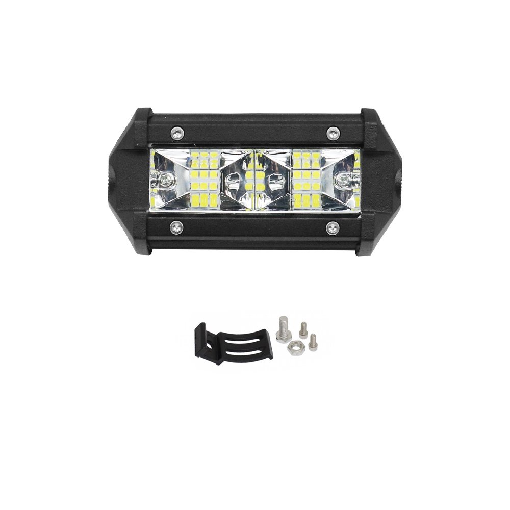 LED Αδιάβροχο Προβολάκι – Μπάρα Αλουμινίου 12V-24V 10cm 36W 12 SMD IP68 2880LM 6000K (OYQP-0003)