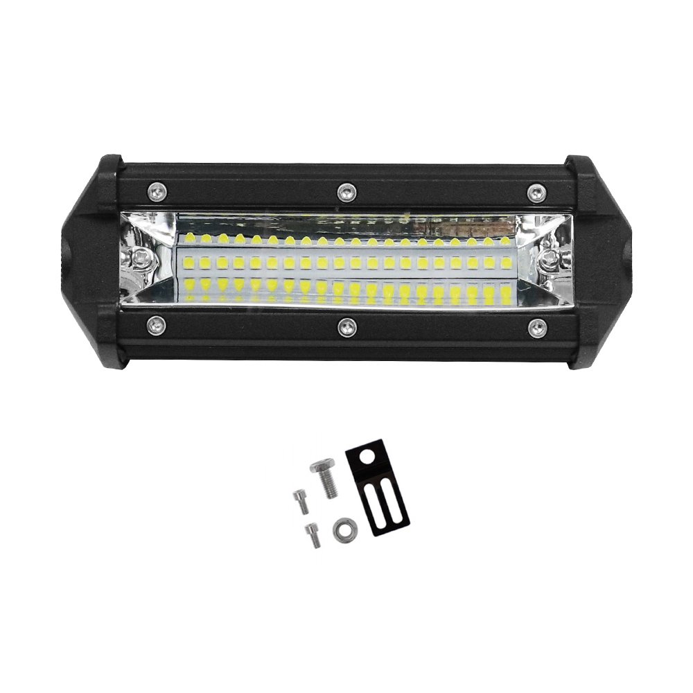 LED Αδιάβροχο Προβολάκι – Μπάρα Αλουμινίου 12V-24V 10cm 72W 20 SMD IP68 5760LM 6000K (OYQP-0005)