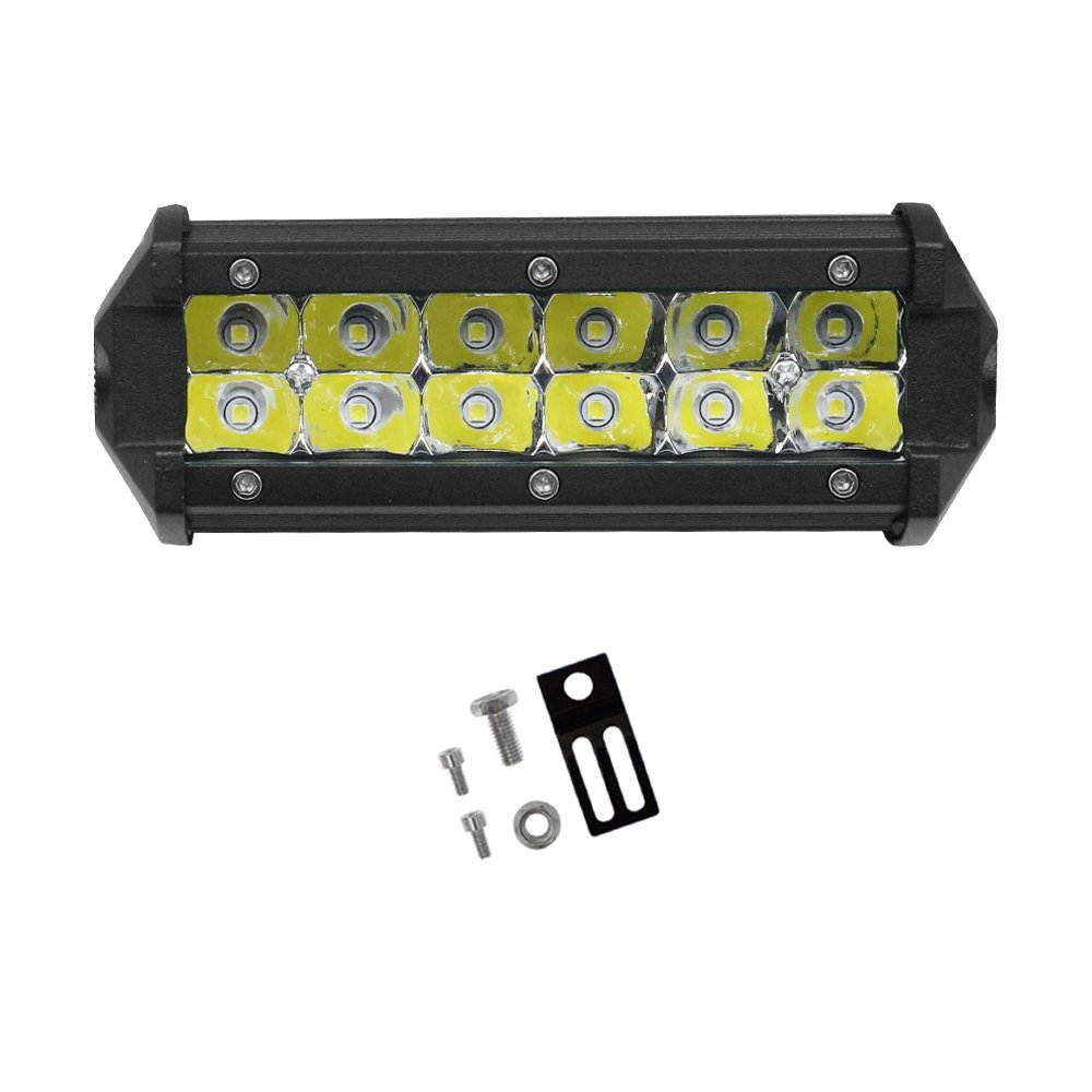 LED Αδιάβροχο Προβολάκι – Μπάρα Αλουμινίου 12V-24V 10cm 36W 12 SMD IP68 2880LM 6000K (OYQP-0007)