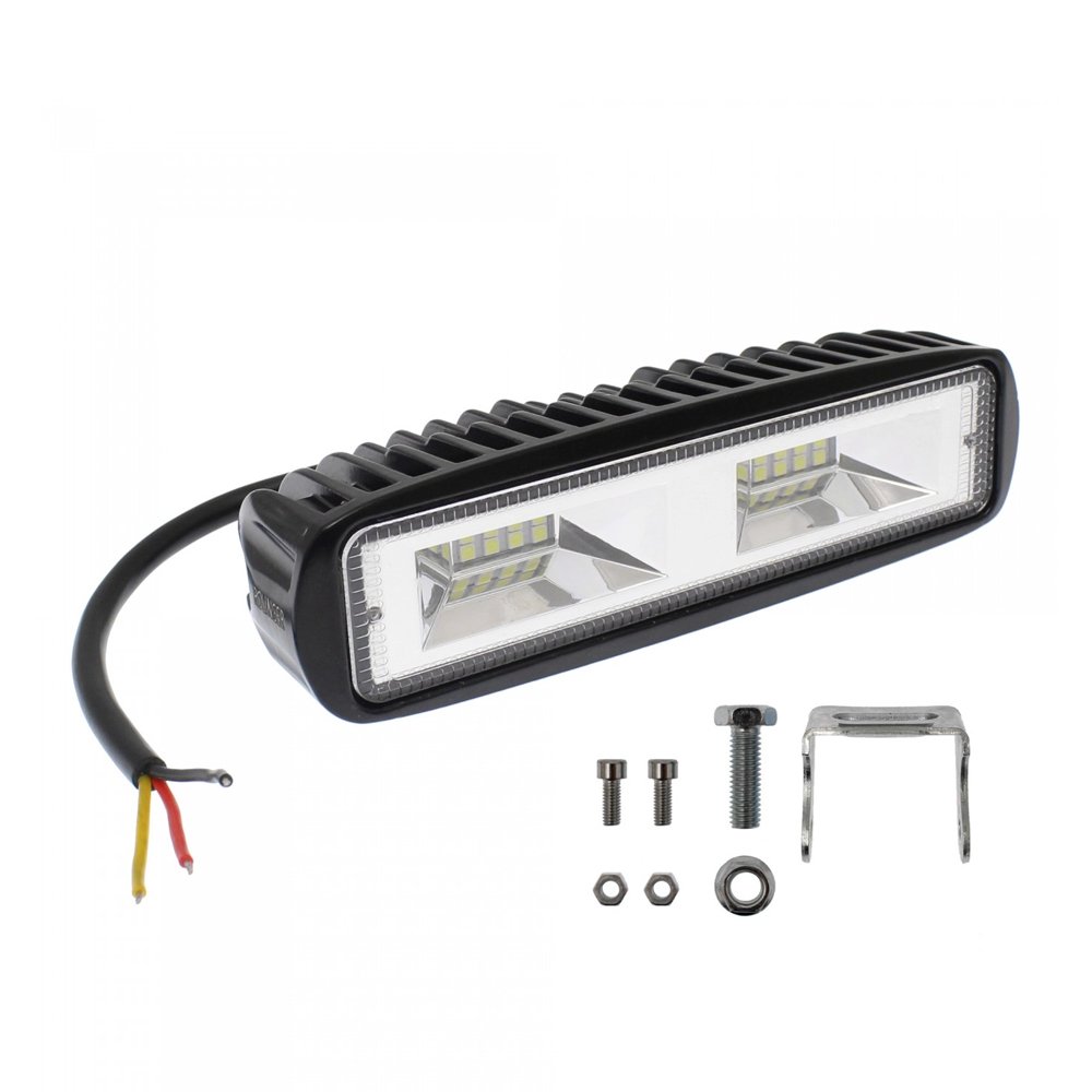 LED Αδιάβροχο Προβολάκι – Μπάρα Αλουμινίου 12V-24V 10cm 54W 16 SMD IP68 4320LM 6000K (OYQP-0068)