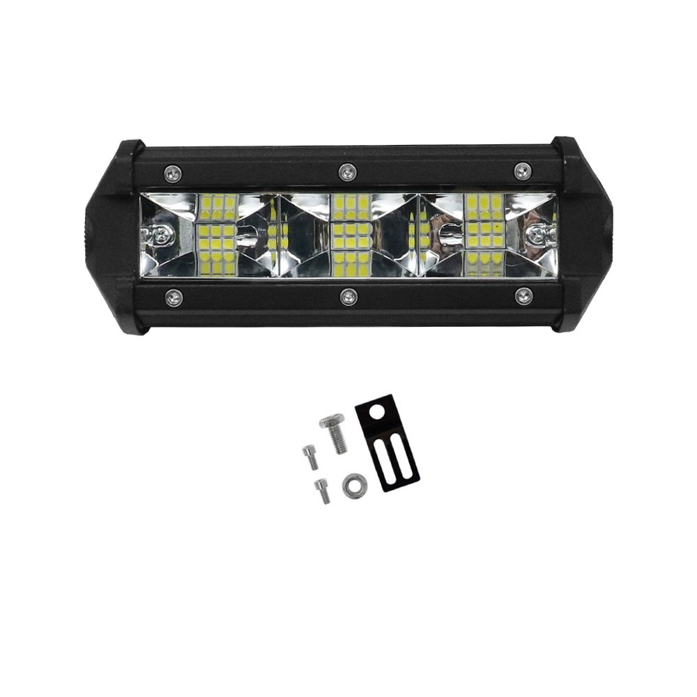 LED Αδιάβροχο Προβολάκι – Μπάρα Αλουμινίου 12V-24V 10cm 72W 18 SMD IP68 5760LM 6000K (OYQP-0006)