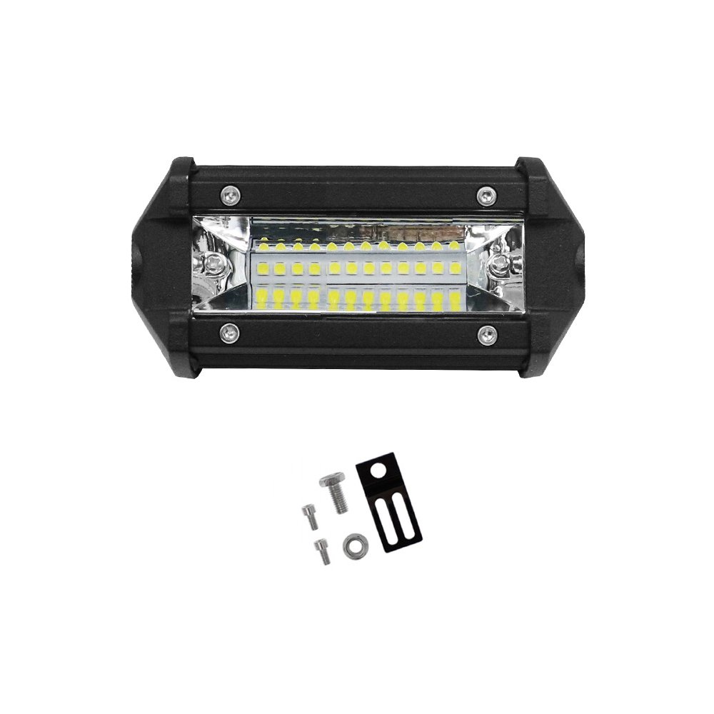 LED Αδιάβροχο Προβολάκι – Μπάρα Αλουμινίου 12V-24V 10cm 36W 12 SMD IP68 2880LM 6000K (OYQP-0002)