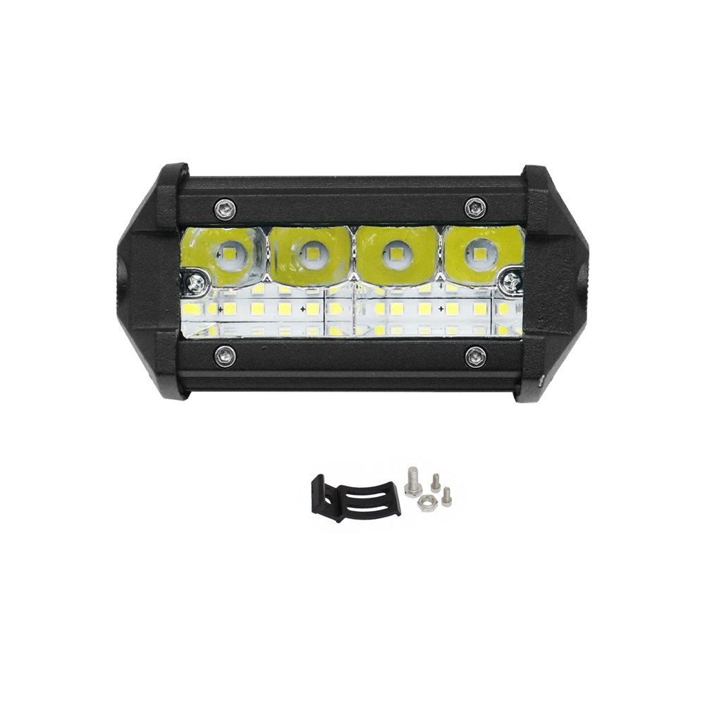LED Αδιάβροχο Προβολάκι – Μπάρα Αλουμινίου 12V-24V 10cm 36W 12 SMD IP68 2880LM 6000K (OYQP-0004)