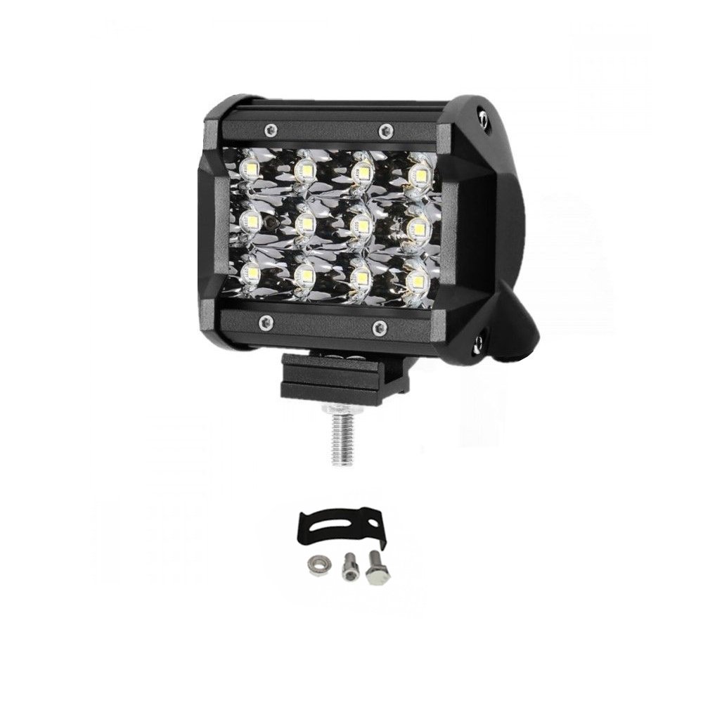 LED Αδιάβροχος Προβολέας Αλουμινίου 12V-24V 10cm 36W 12 SMD IP68 2880LM (OYQP-0066)