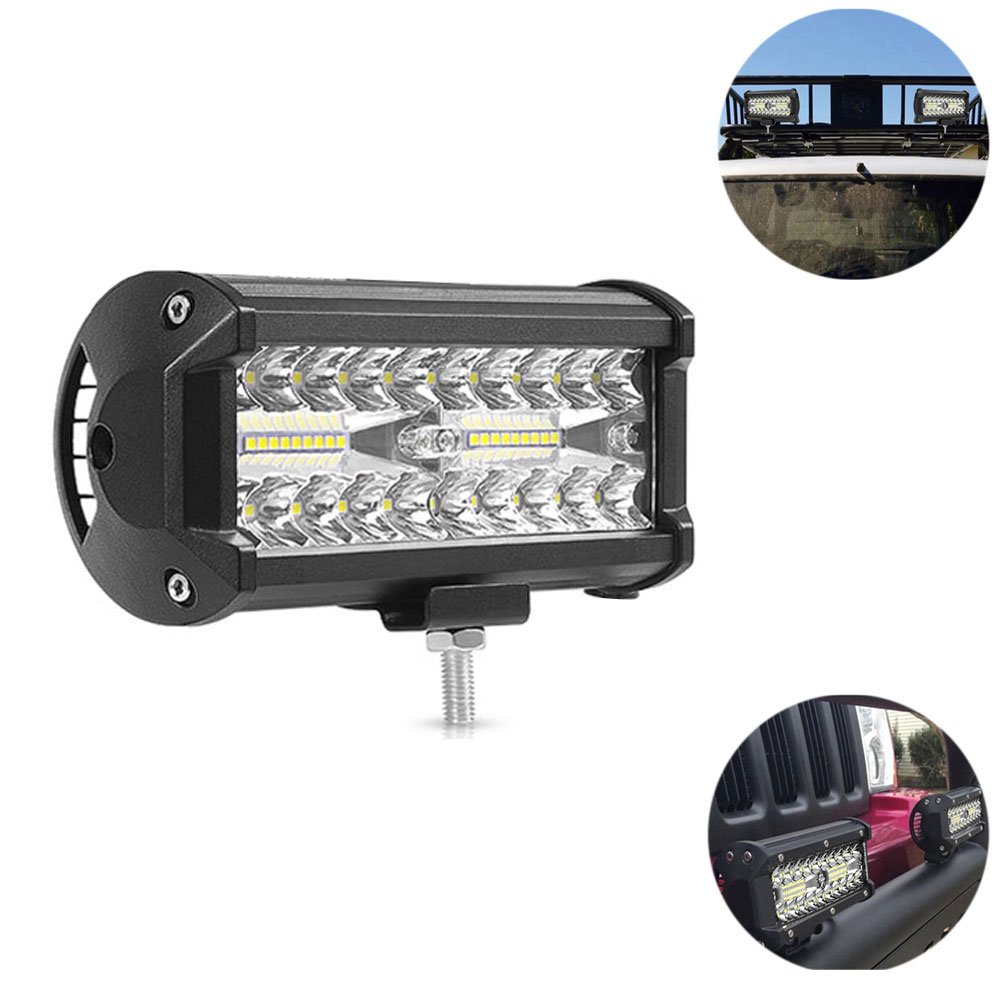 LED Αδιάβροχη Μπάρα Αλουμινίου 12V-24V 16.5cm 120W 40 SMD IP68 9600LM 6000K (OYQP-0031)