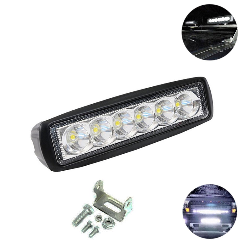 LED Αδιάβροχο Προβολάκι – Μπάρα Αλουμινίου 12V-24V 15cm 18W 6 SMD IP68 1440LM 6000K (OYQP-0067)