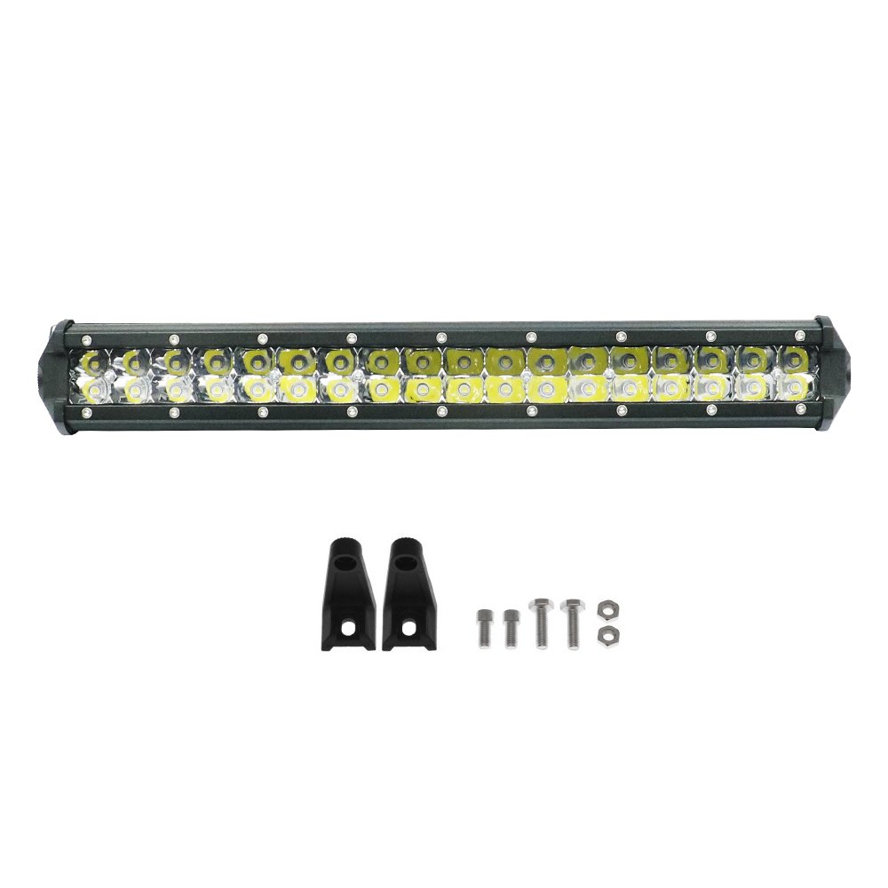 LED Αδιάβροχη Μπάρα Αλουμινίου 12V-24V 38cm 108W 36 SMD IP68 8640LM 6000K (OYQP-0016)