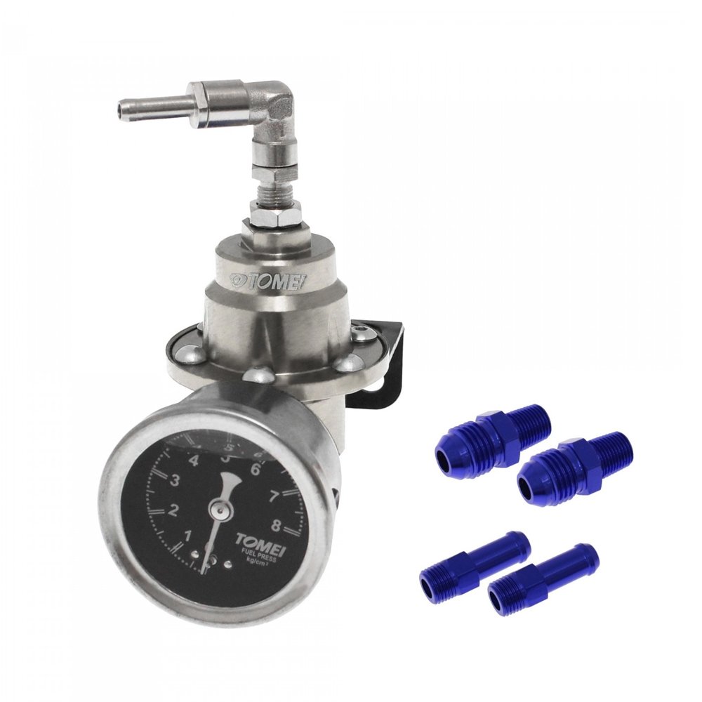 Ρυθμιστής Πίεσης Καυσίμου 2.0-8.0kgf/cm² Φ4.5 TOMEI TYPE-S Ασημί (HW-0011)