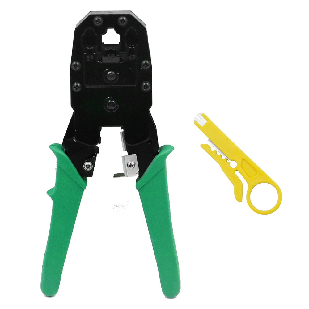Πρέσα Ακροδεκτών Δικτύου RJ12, RJ11, RJ45, RJ10 με Απογυμνωτή, Μήκος 180mm (OB-315)
