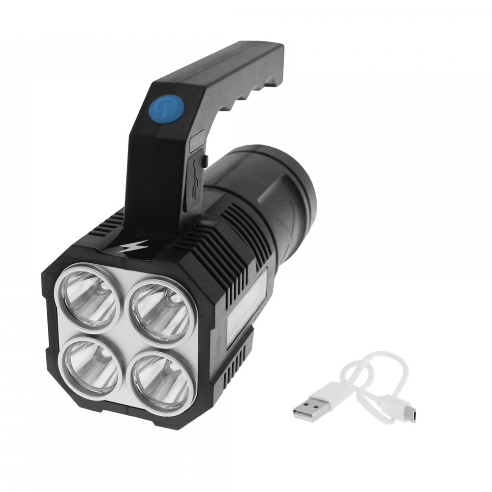 LED Επαναφορτιζόμενος Διπλός Φακός XPE/COB USB 5V με 4 Λειτουργίες BL (X502)