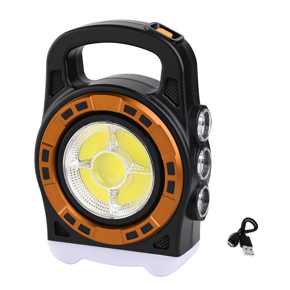 LED Επαναφορτιζόμενος Ηλιακός Φακός 20W IP44 Ψυχρό Λευκό με 3 Λειτουργίες Φωτισμού (HB-6678C)