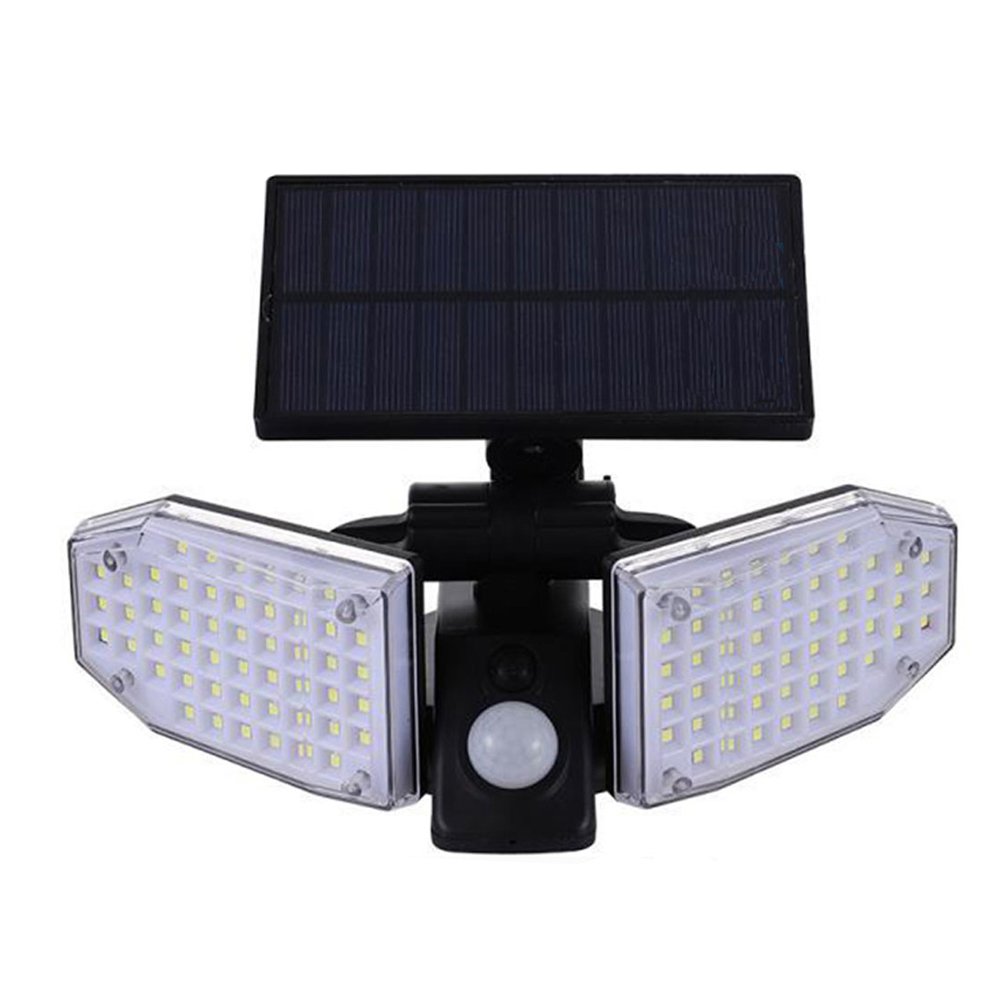 LED Αδιάβροχο Ηλιακό Επιτοίχιο Φωτιστικό 100 SMD Ψυχρό Λευκό με Ανιχνευτή Κίνησης (JD-2101)