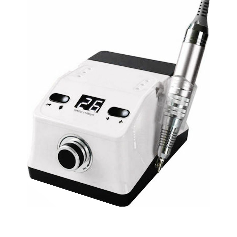 Τροχός Νυχιών Ρεύματος 35000rpm με Πεντάλ 65W, Λευκό (ZS-718)