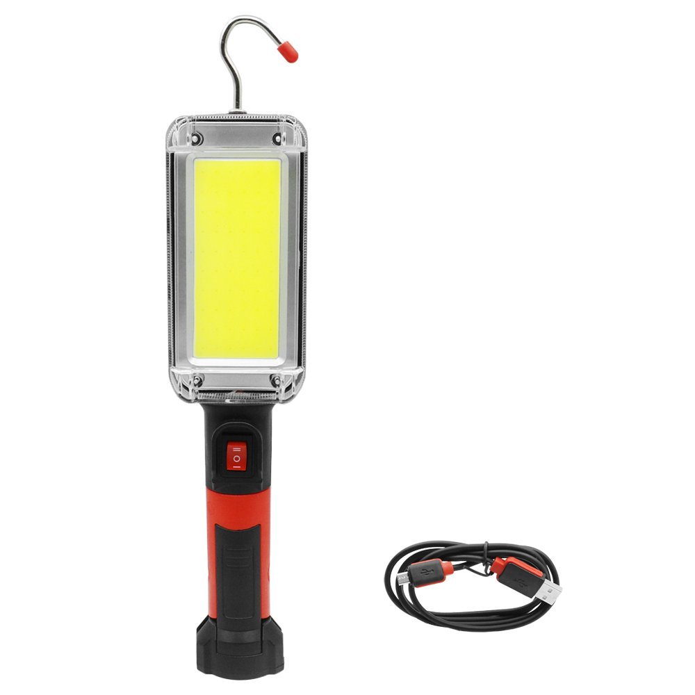 LED Επαναφορτιζόμενος Φακός Συνεργείου COB 700LM 20W με 2 Λειτουργίες και Μαγνήτη – Γάντζο – Μανταλάκι (ZJ-8859-B)
