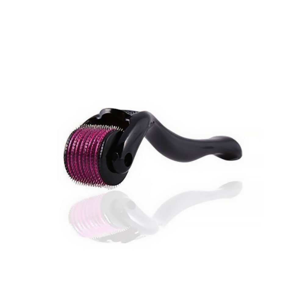 Συσκευή Μεσοθεραπείας Derma Roller Προσώπου & Σώματος με 540 Ακίδες 0.5mm, Μαύρη (HYH-085)