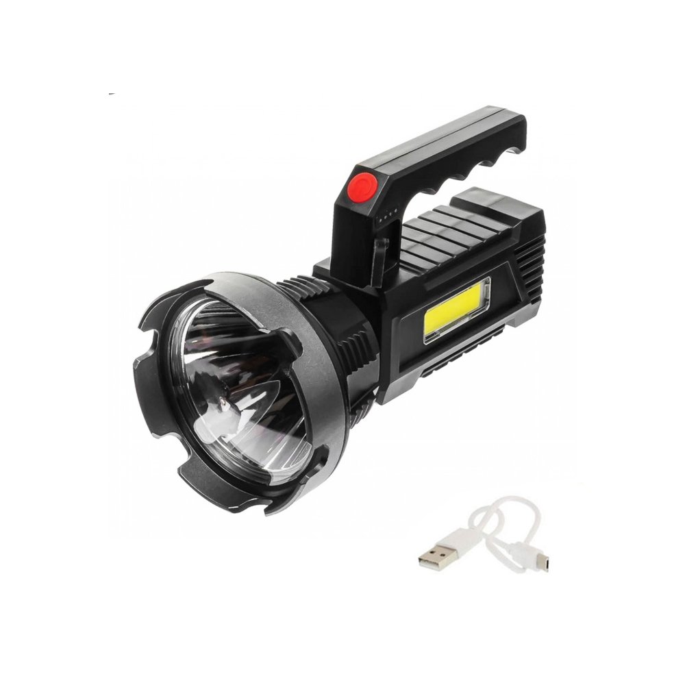 LED Επαναφορτιζόμενος Διπλός Φακός 50W Ψυχρό Λευκό με 4 Λειτουργίες Φωτισμού (CB-T100)