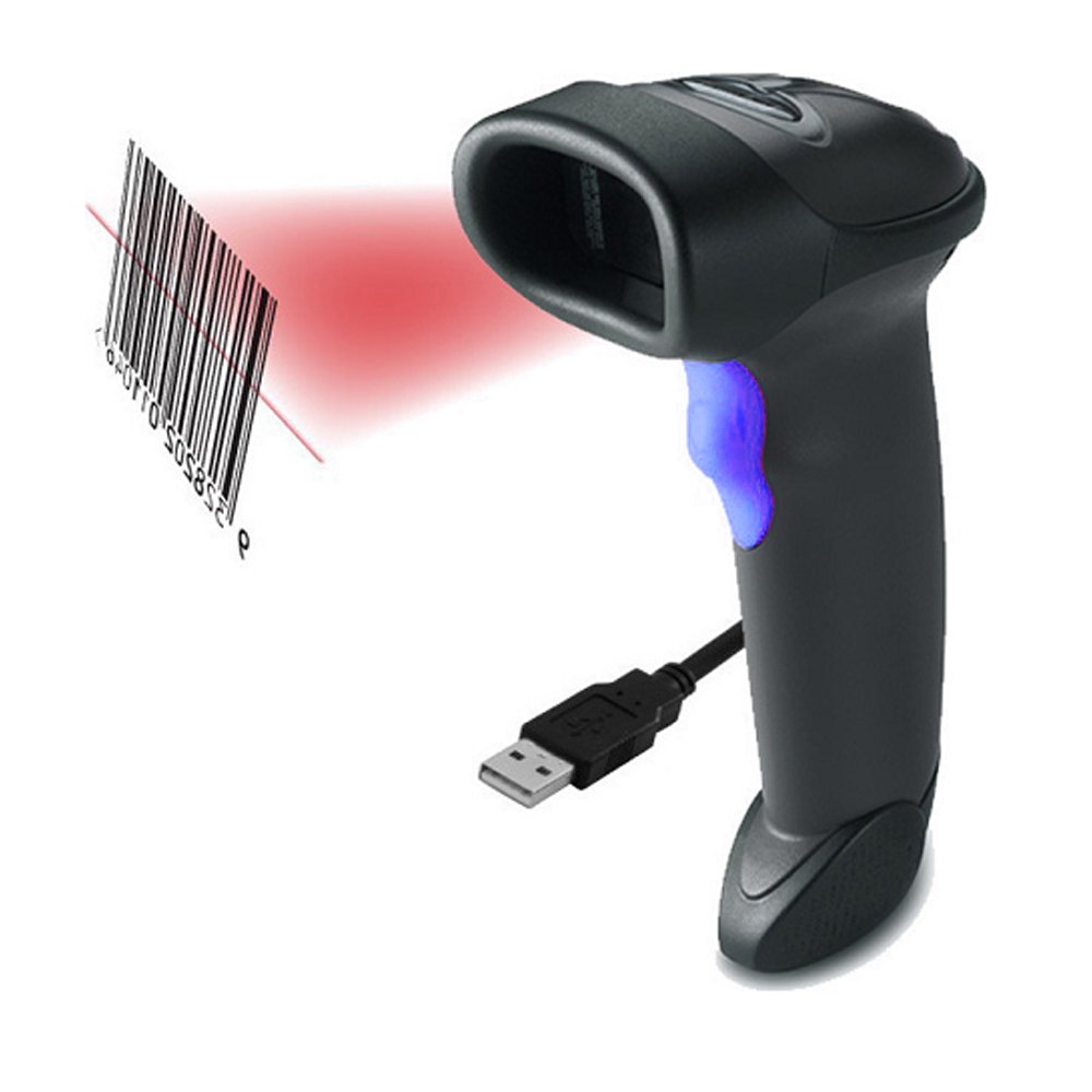 Barcode Scanner Χειρός Ενσύρματο με Δυνατότητα Ανάγνωσης 1D Barcodes Μαύρο (U3)