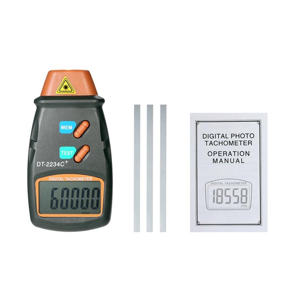 Ψηφιακό Ταχύμετρο – Στροφόμετρο με RPM και m/min (DT-2234C+)