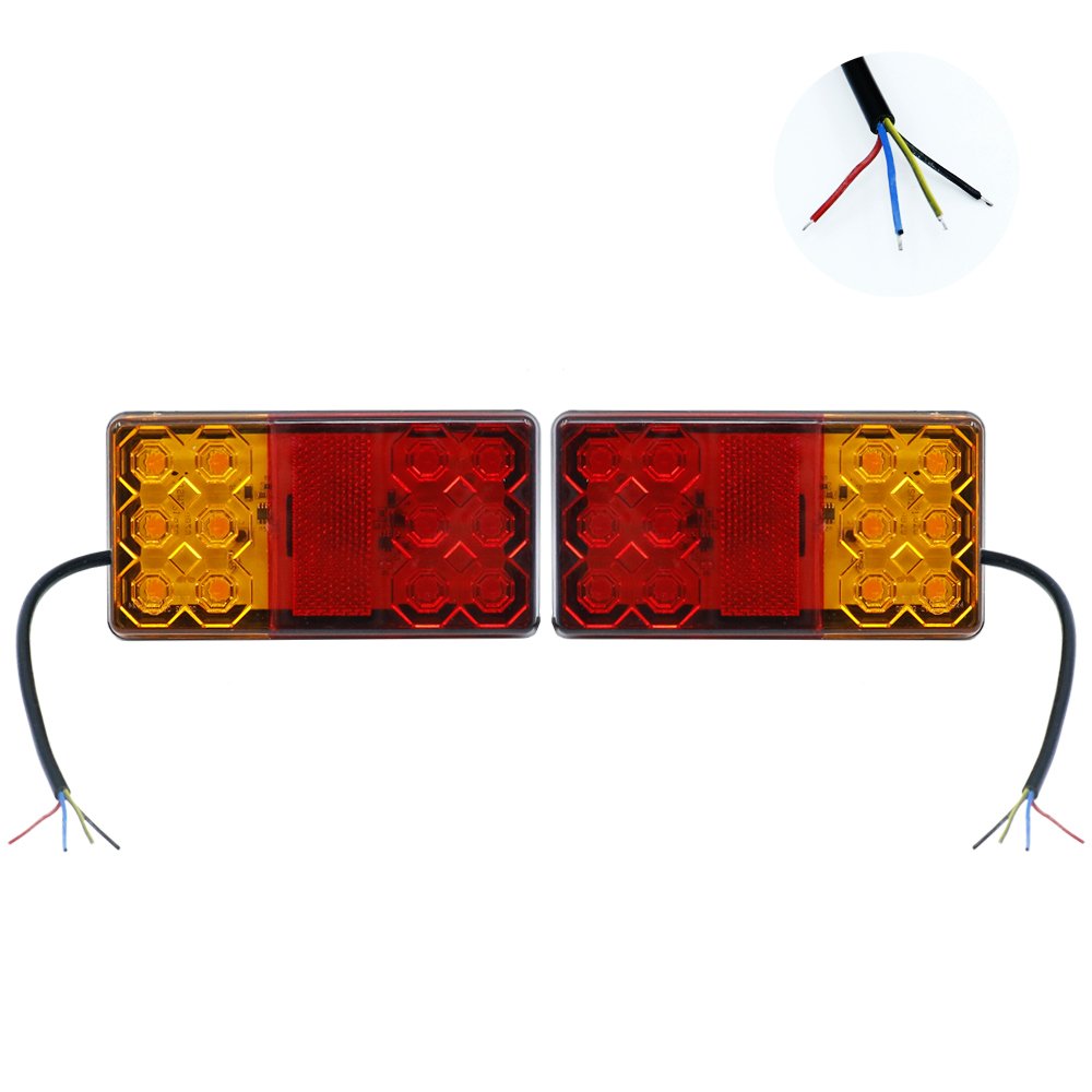Πίσω Φανάρια Φορτηγού 12V – 24V 16SMD Σετ 2τμχ (SY-HWD0154B)