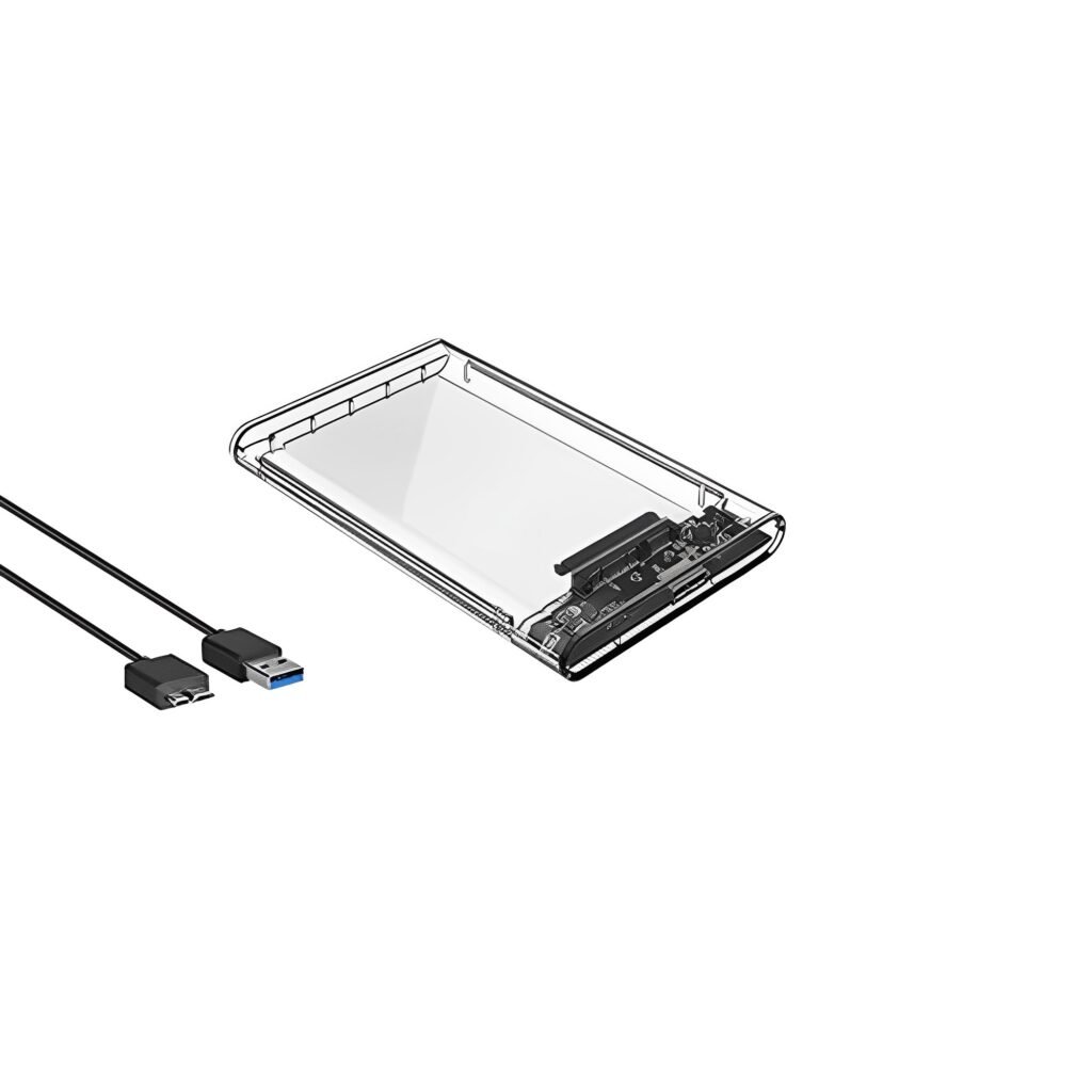 Θήκη για Σκληρό Δίσκο 2.5″ SATA III με Σύνδεση USB 3.0 Διάφανη YWX-HDD-USB