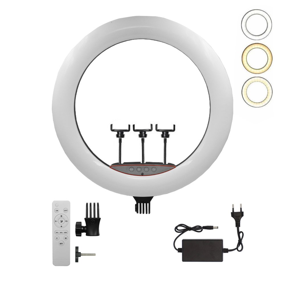 Ring Light Δαχτυλίδι 45cm 2700K – 4500K – 6000K 36W με Τηλεχειριστήριο (LJJ-45)