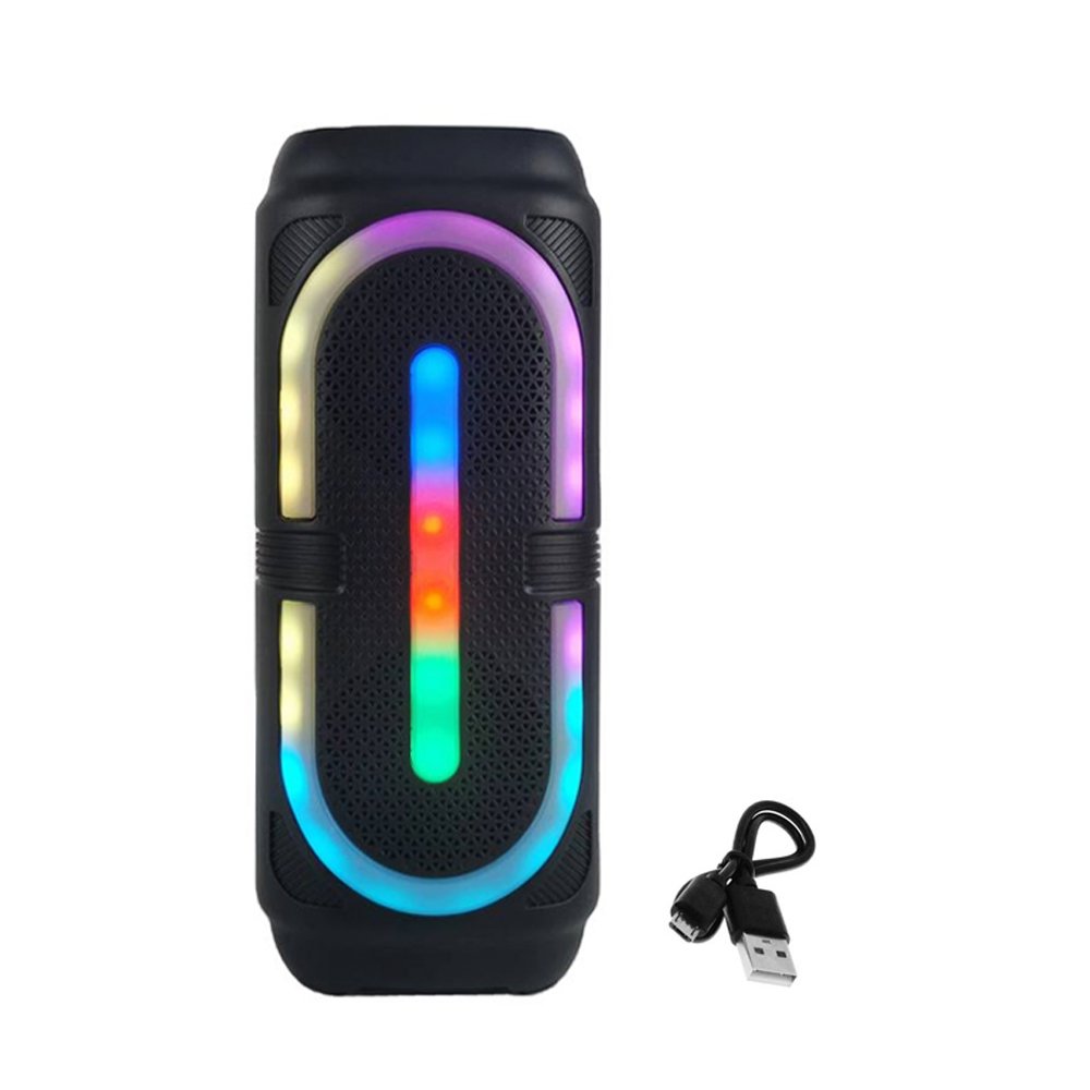 Φορητό Ασύρματο Ηχείο 2 x 4″ Bluetooth FM, USB, TF, AUX 15W με TWS Μαύρο (BT-2414)