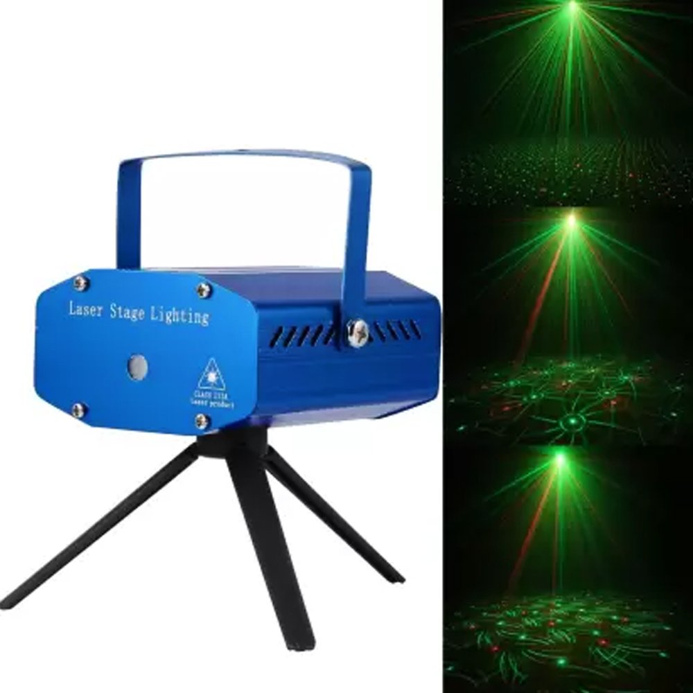 Χριστουγεννιάτικος Προβολέας Laser LED Ρεύματος με Τρίποδο Εσωτερικού Χώρου Πράσινο Κόκκινο