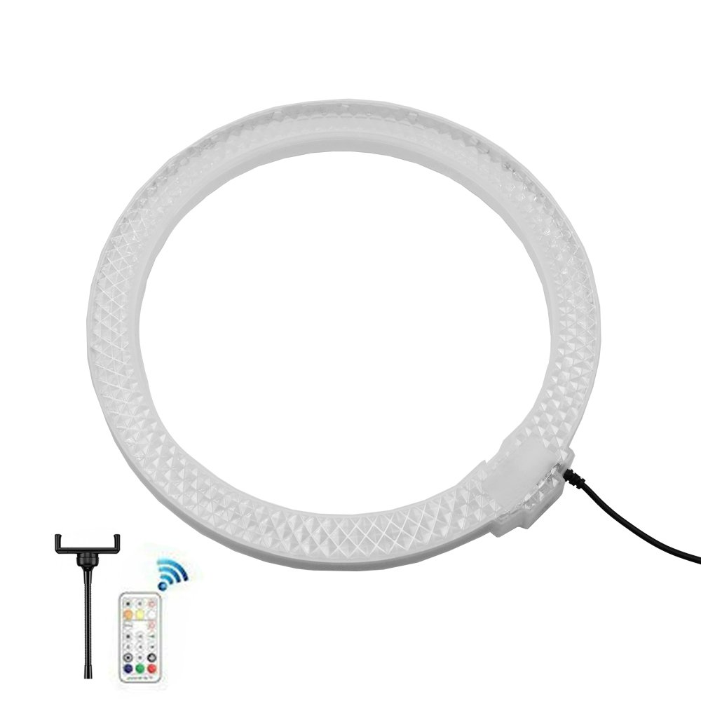 Επαγγελματικό Ring Light Δαχτυλίδι 30cm RGBW Crystal με Τηλεχειριστήριο RF (RD-30)