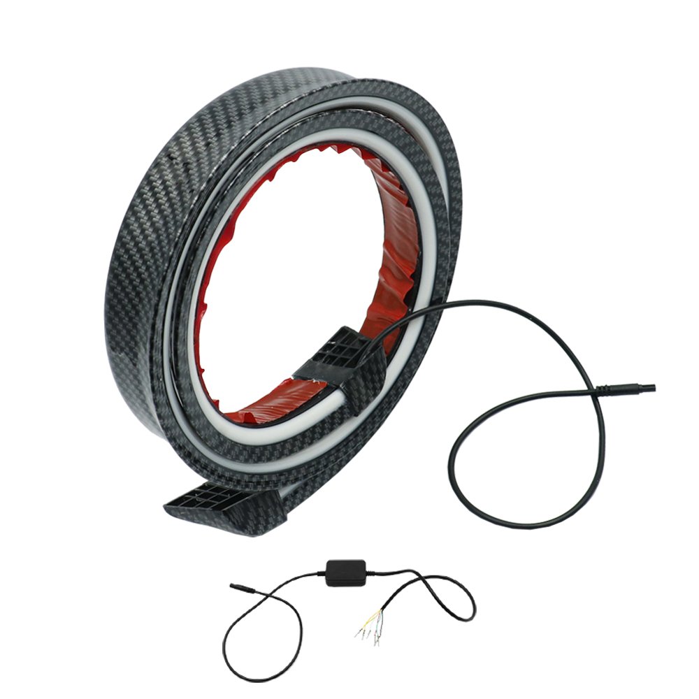 LED Ταινία Προειδοποιητική για Πορτ Μπαγκαζ Carbon Φλας – Πορείας – Στοπ 130cm Κόκκινο Πορτοκαλί