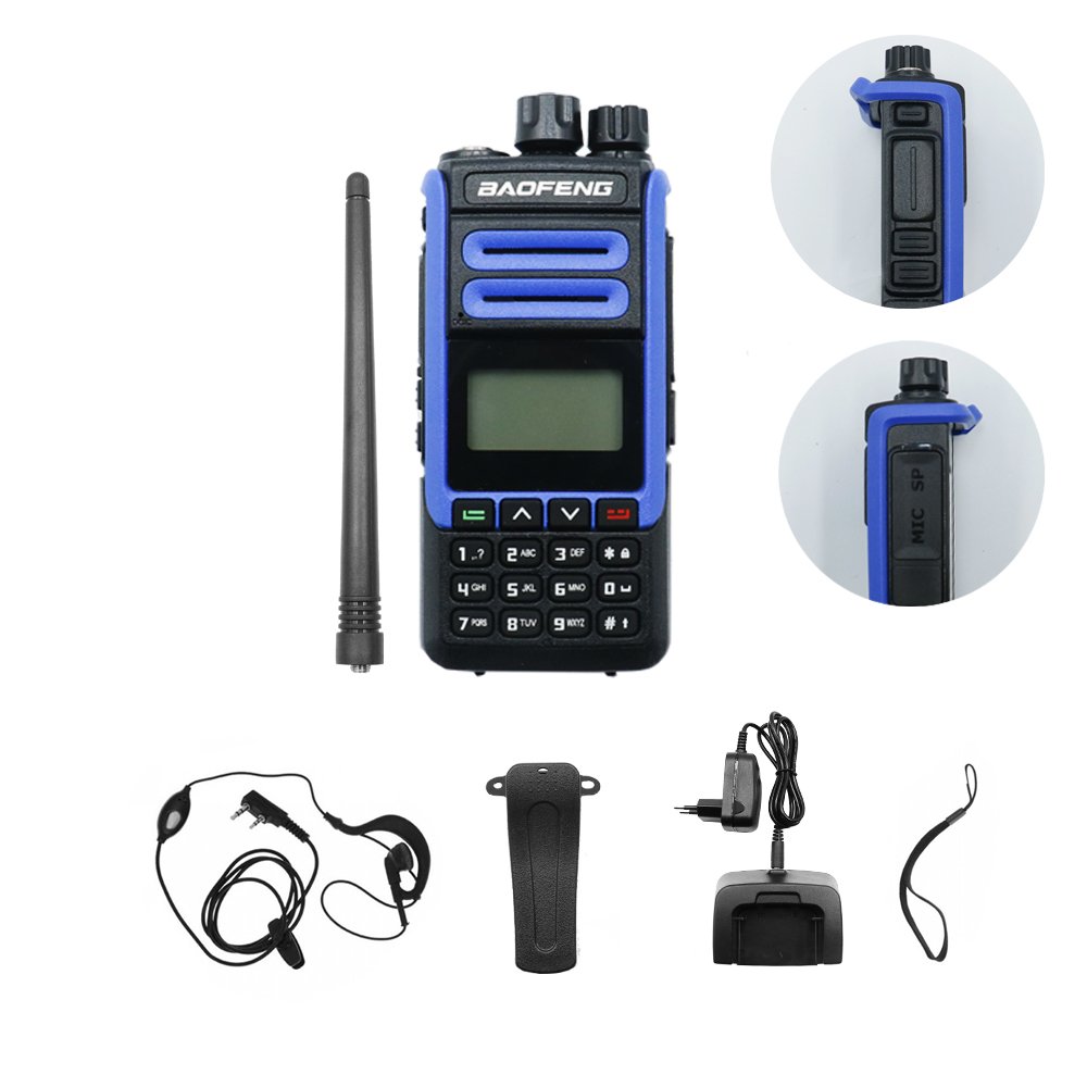 Ασύρματος Φορητός Πομποδέκτης VHF – UHF 10W 1 τμχ BAOFENG Μπλε (BF-H7)