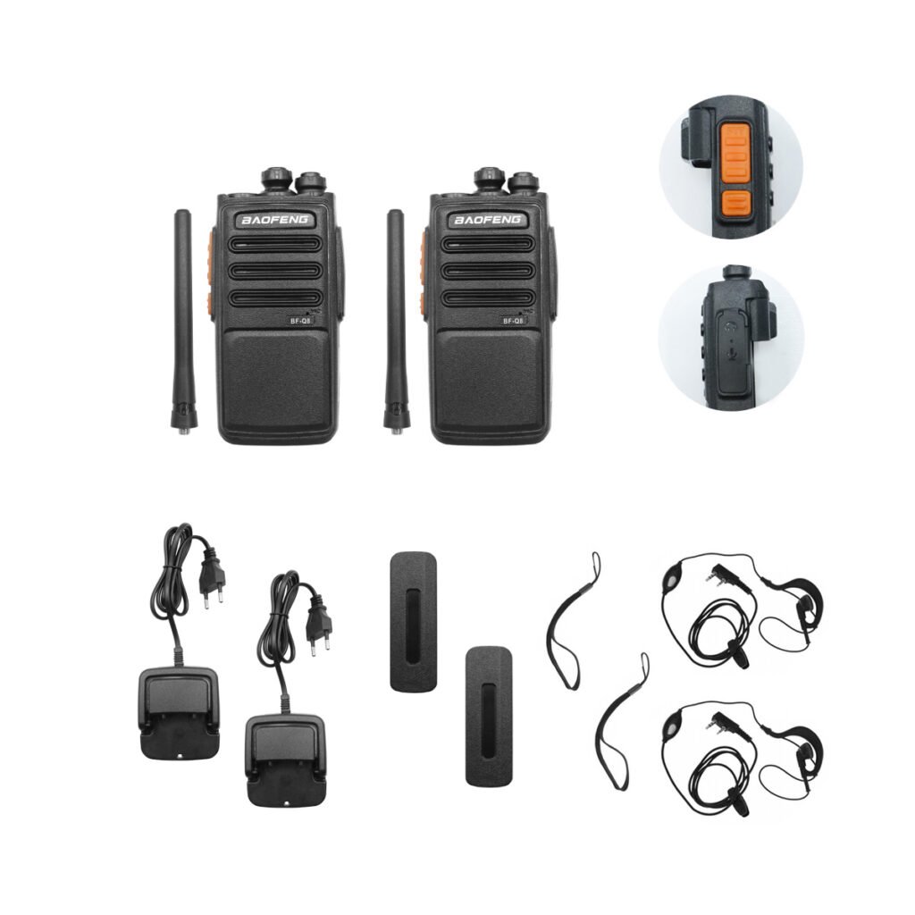 Σετ Ασύρματοι Φορητοί πομποδέκτες UHF 10W BAOFENG BF-Q8 2 τμχ