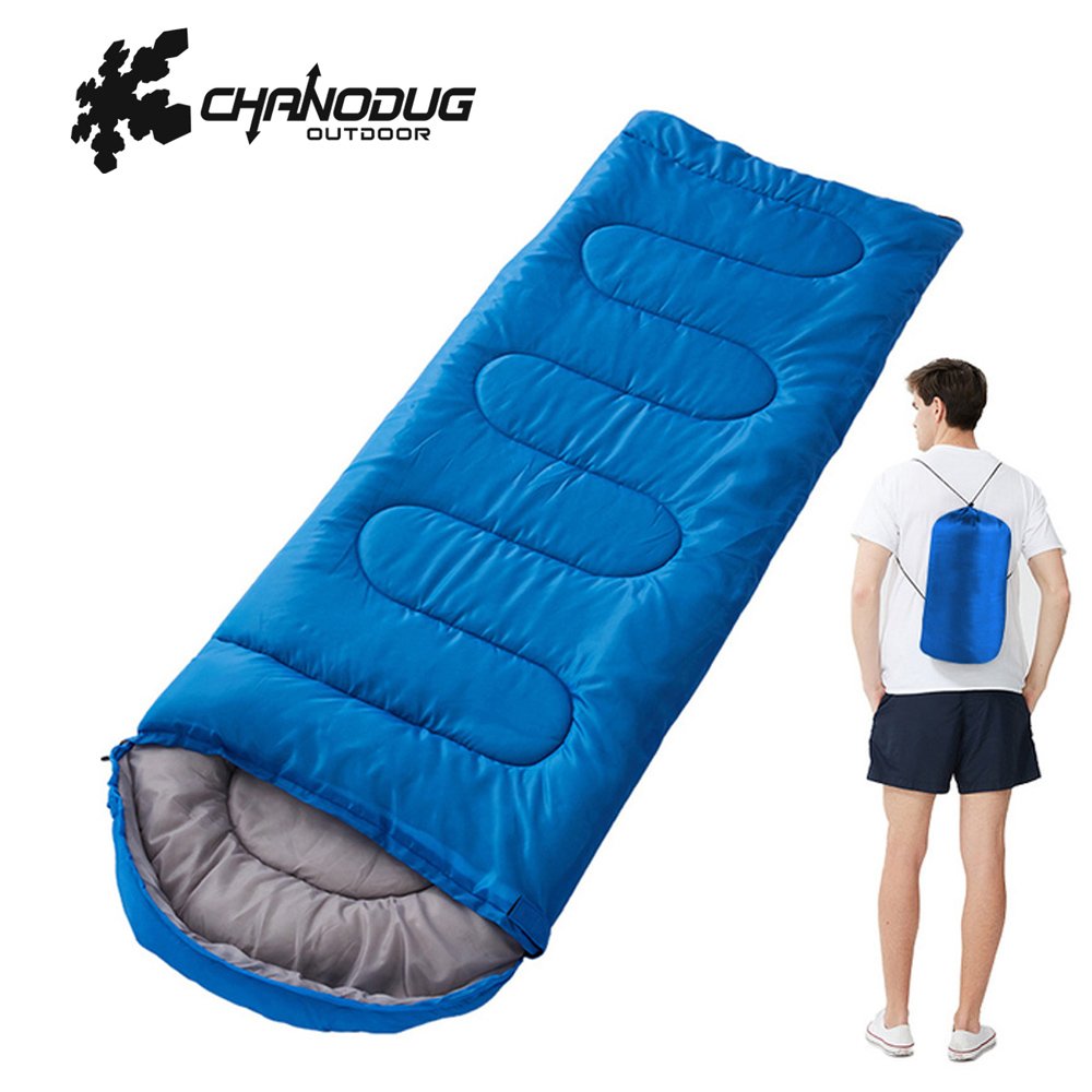 Υπνόσακος Μονός 2 Εποχών με Κουκούλα 180x30x75cm Μπλε (FX-3005-2)