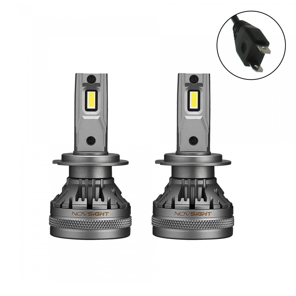 LED Λάμπες Αυτοκινήτου – Μηχανής H7 12V-24V 120W 6500K 22000LM A500 N37 H7 NOVSIGHT 2 τμχ