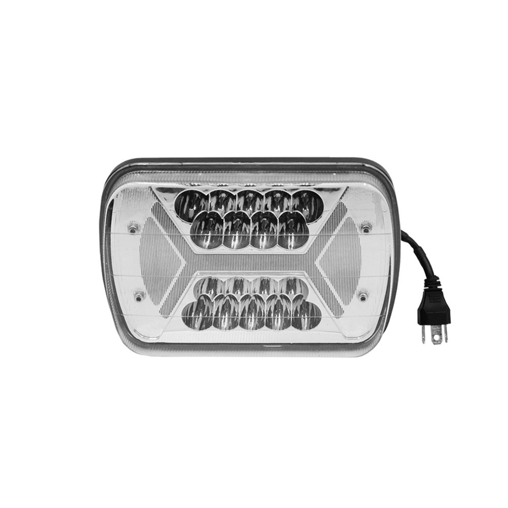 LED Αδιάβροχος Προβολέας 80 SMD με Βύσμα H4 με 2 Λειτουργίες 132W 12V – 24V IP67 13200LM 6000K Ψυχρό Λευκό Πορτοκαλί