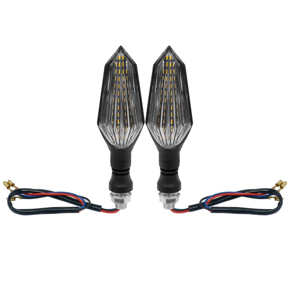 Φλάς μηχανής LED 12 SMD Πορτοκαλί 12V IP65 0050 2 τμχ