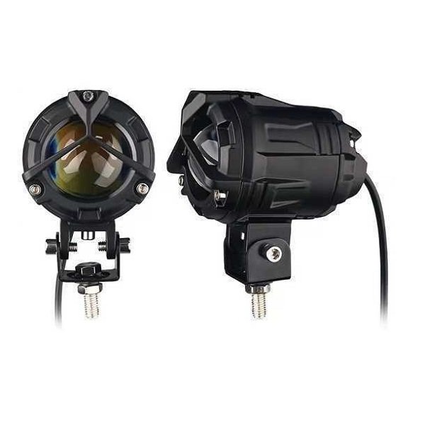 Προβολέας Μοτοσυκλέτας LED Projector 27W Αλουμινίου – 10-80V Dual Color (Λευκό & Κίτρινο Φωτισμό) (W15826-11-2)
